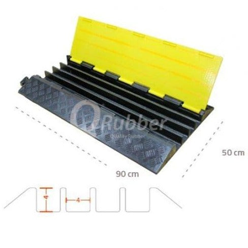 PROTECTOR CABLES Y MANGUERAS DE 4 CANALES