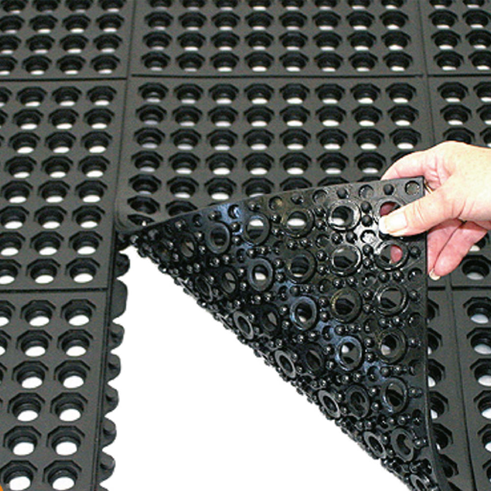 PISO DRENAJE CON UNION TIPO PUZZLE