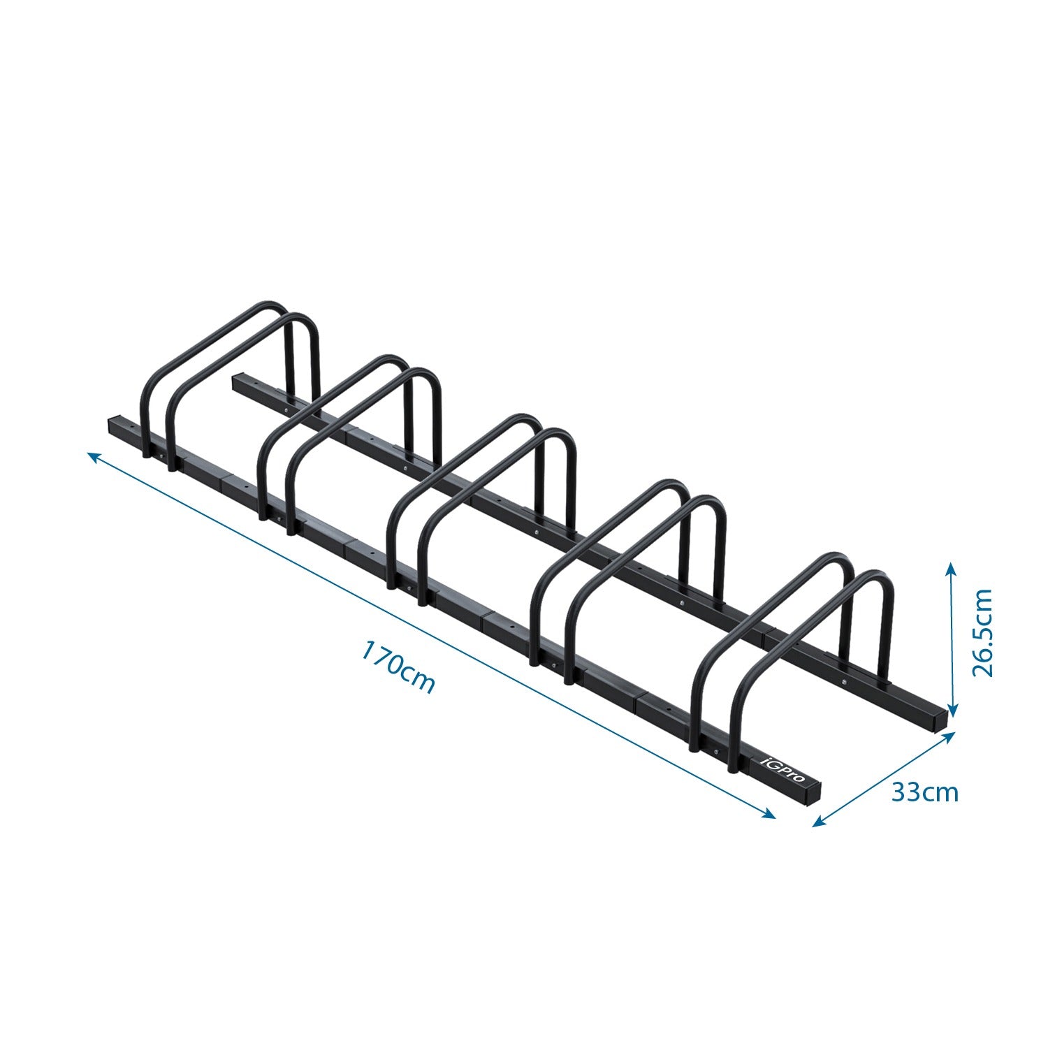 PORTABICICLETAS METÁLICO 5 BICICLETAS