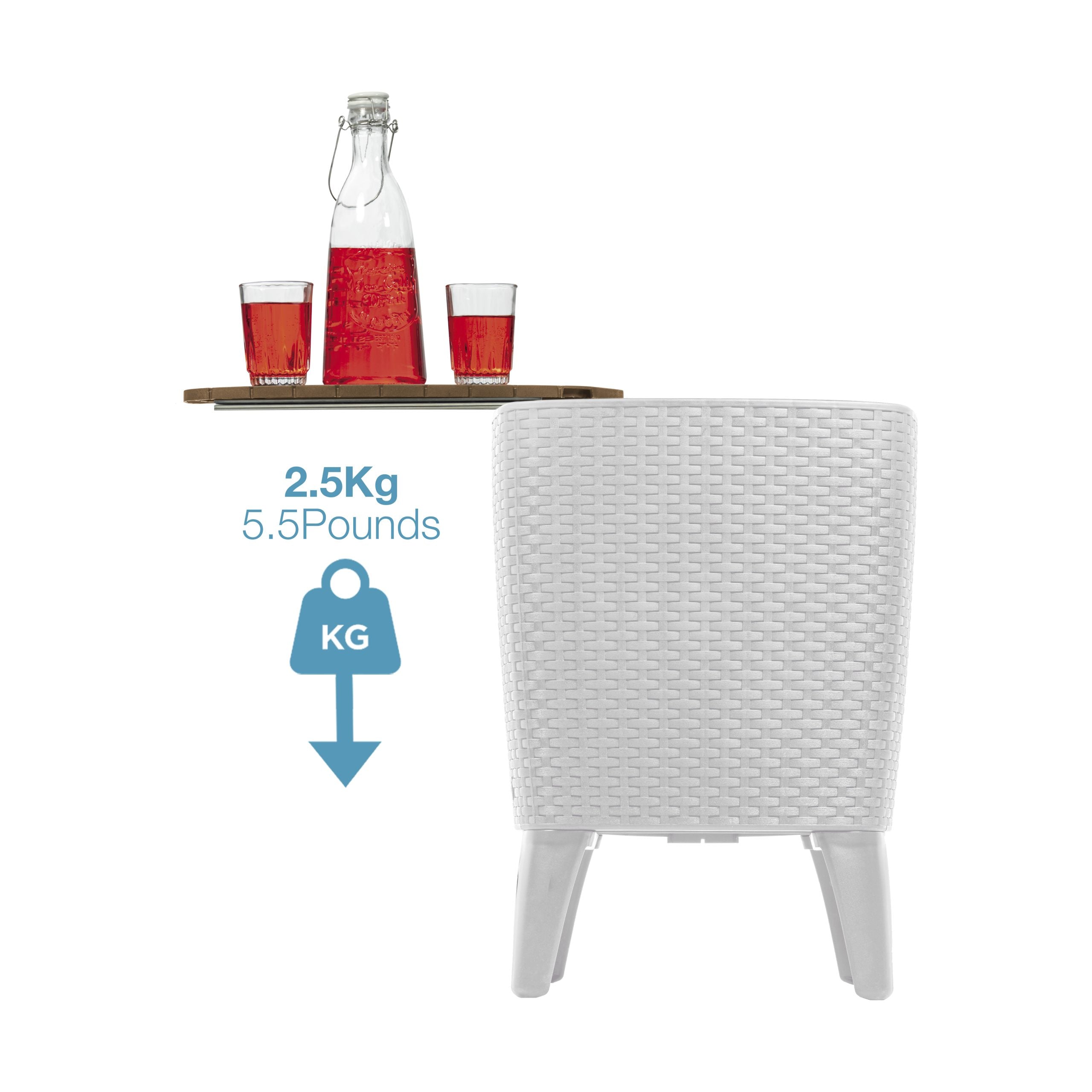 COOLER TABLE CAPRI BLANCO