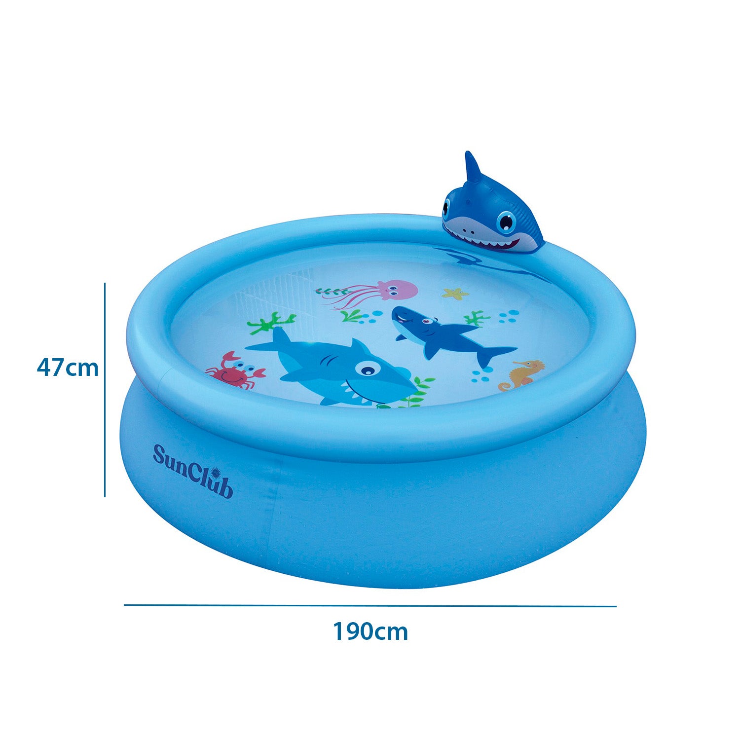 PILETA INFLABLE TIBURON