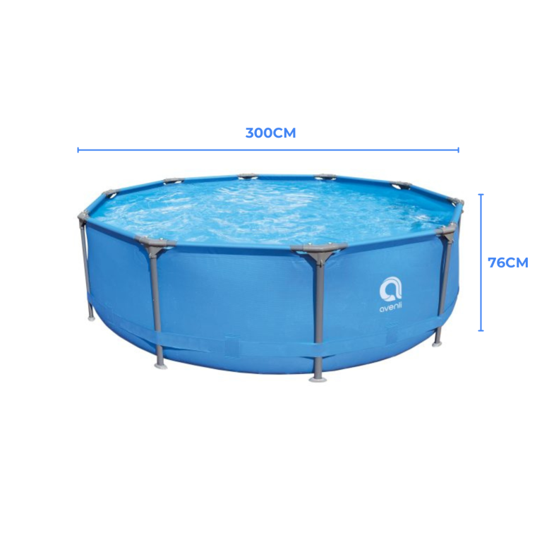 PISCINA ESTRUCTURAL REDONDA GRANDE 3 M DIAMETRO X 76 CM ALTO