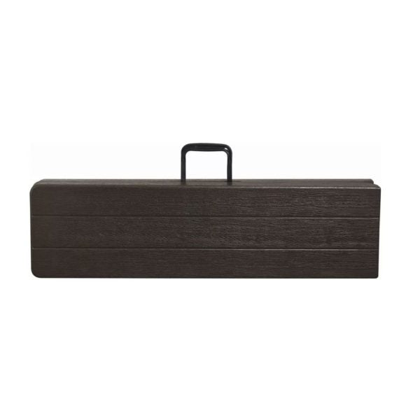 BANCA PLEGABLE IGPRO GRIS SIMIL MADERA TIPO MALETA 180x30x43 CM