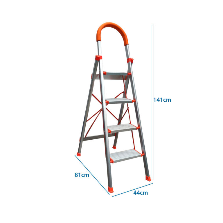 ESCALERA ALUMINIO DOMESTICA 4 PELDAÑOS